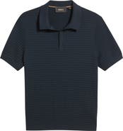 BOSS Camel L-Nadalione Silk & Cotton Polo