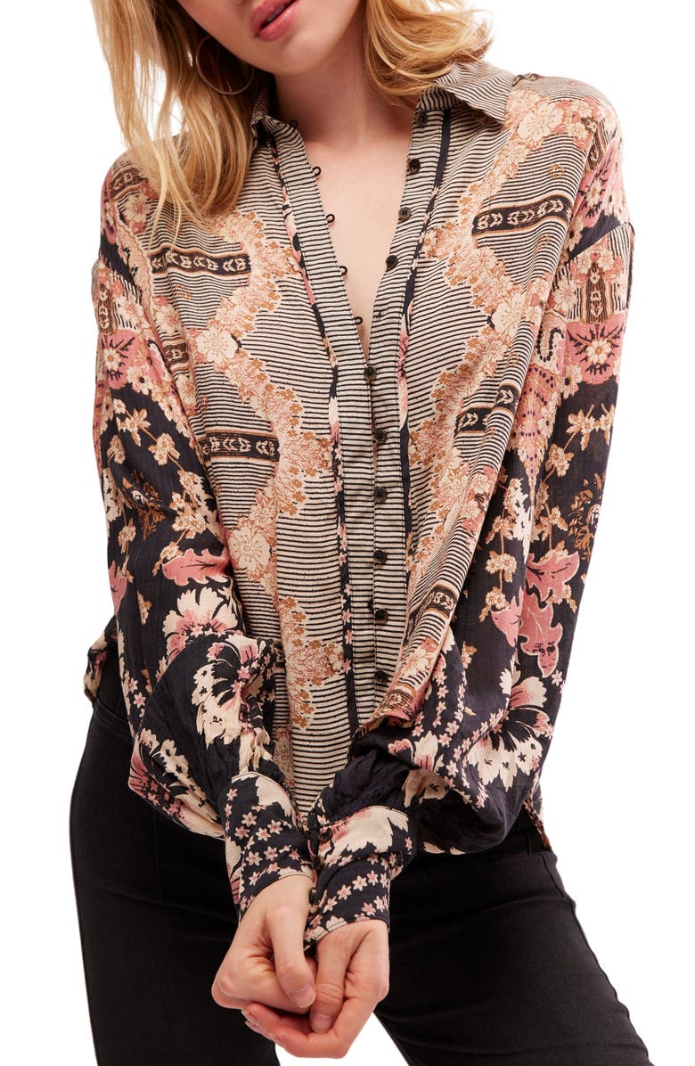 Free People Virgo Bay Button Shirt, Main, color, 