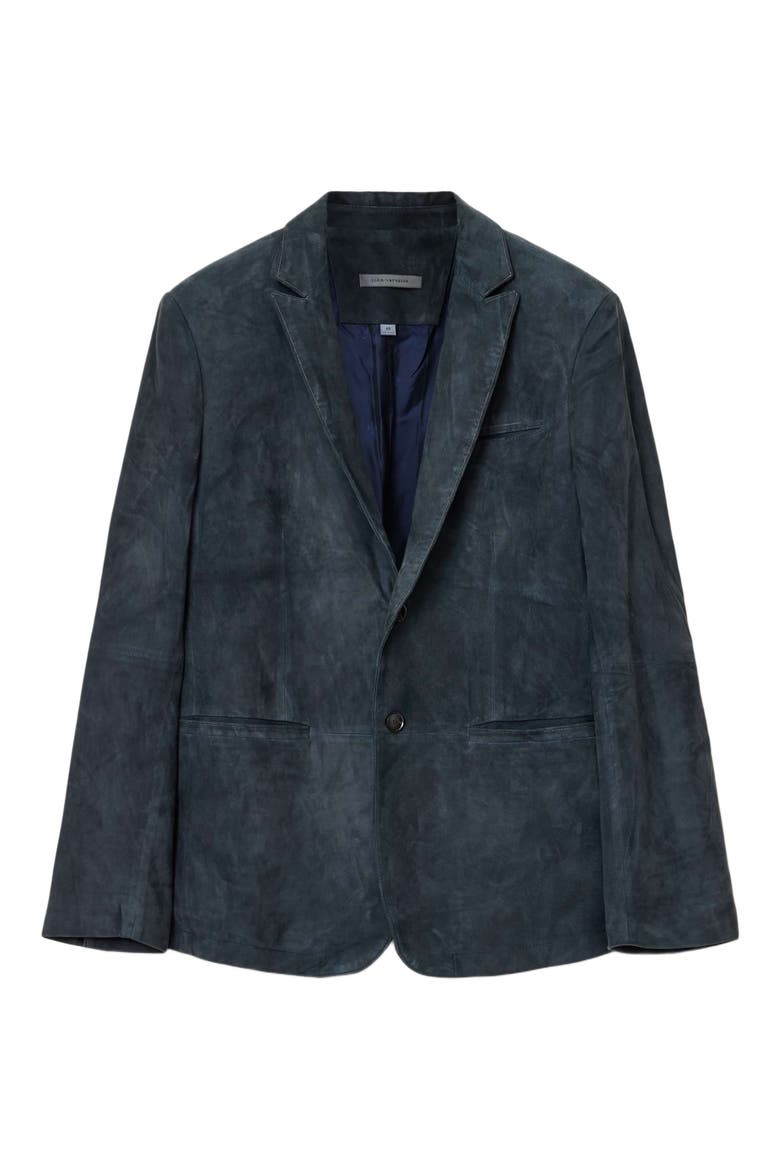 Bartow Suede Suit Jacket, Alternate, color, MIDNIGHT