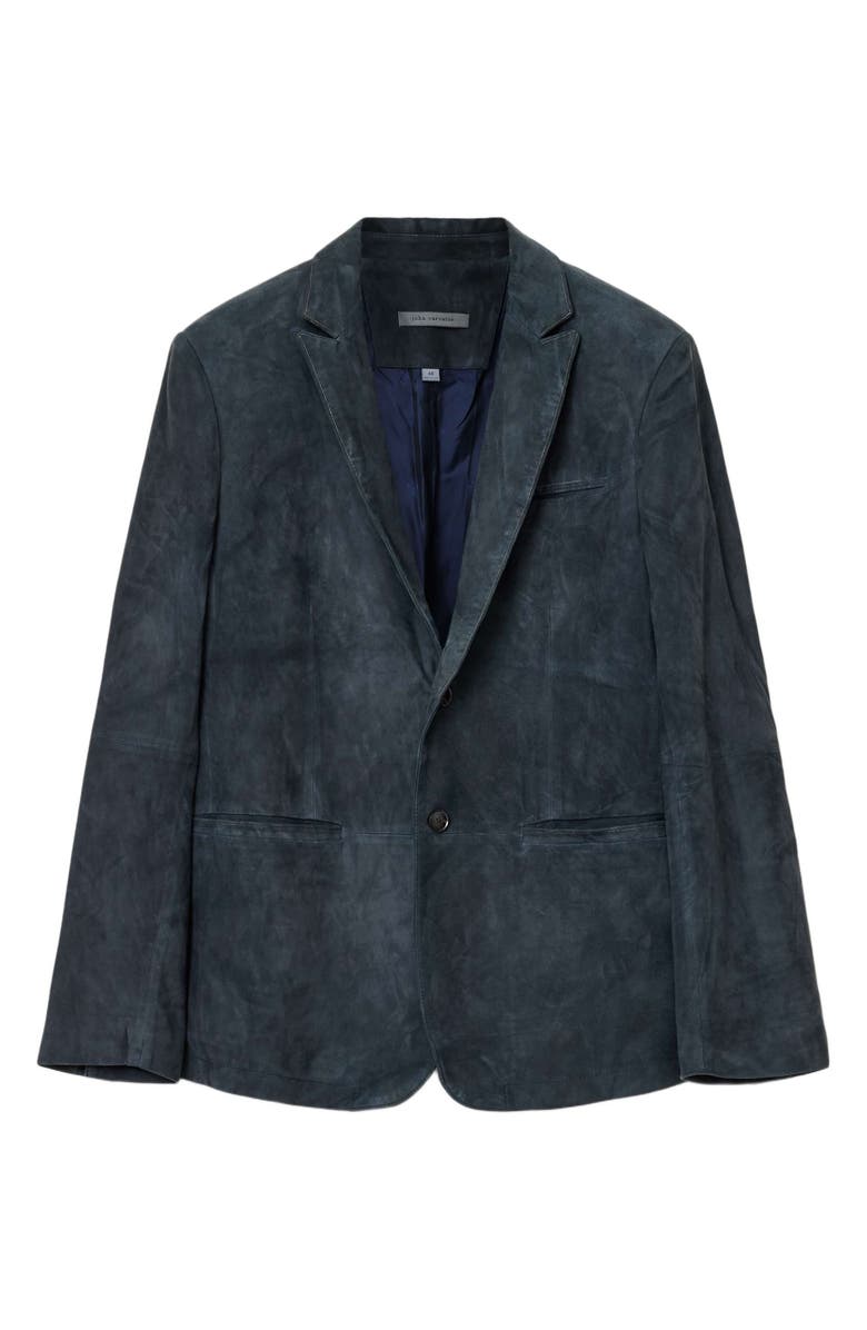 John Varvatos Bartow Suede Suit Jacket, Alternate, color, Midnight