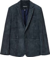 John Varvatos Bartow Suede Suit Jacket