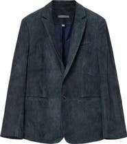 John Varvatos Bartow Suede Suit Jacket