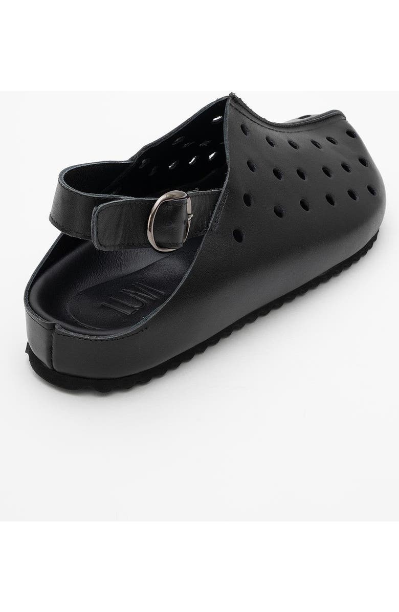 Forever & Always Shoes Justa Leather Clogs, Alternate, color, Black Leather
