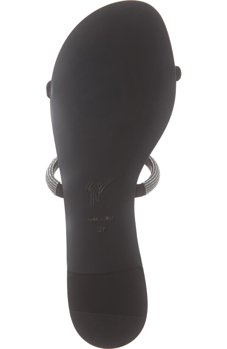 Giuseppe Zanotti Embellished Double Band Slide Sandal, Alternate, color,