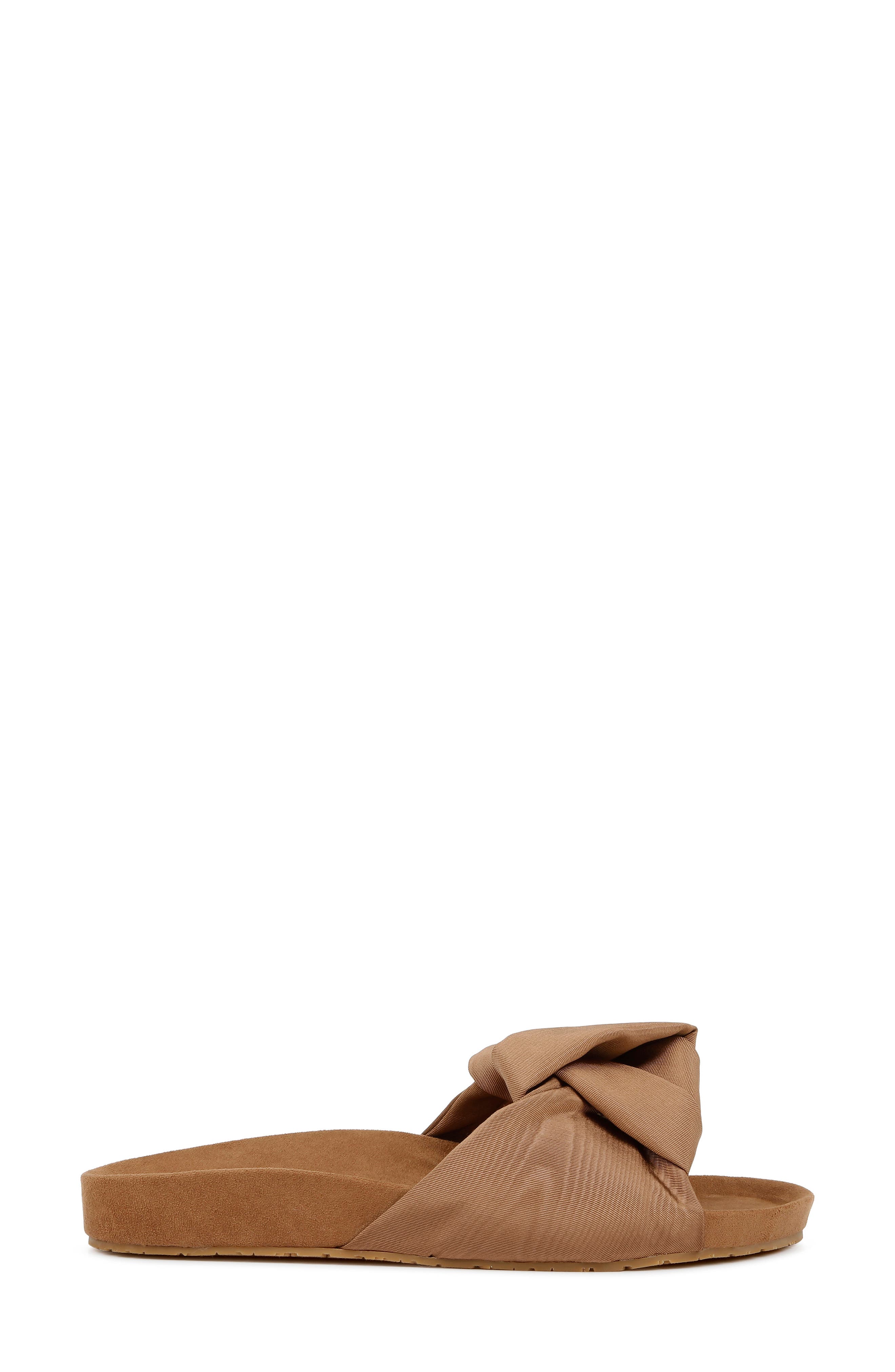 Santana Slide Sandal, Alternate, color, COFFEE FABRIC