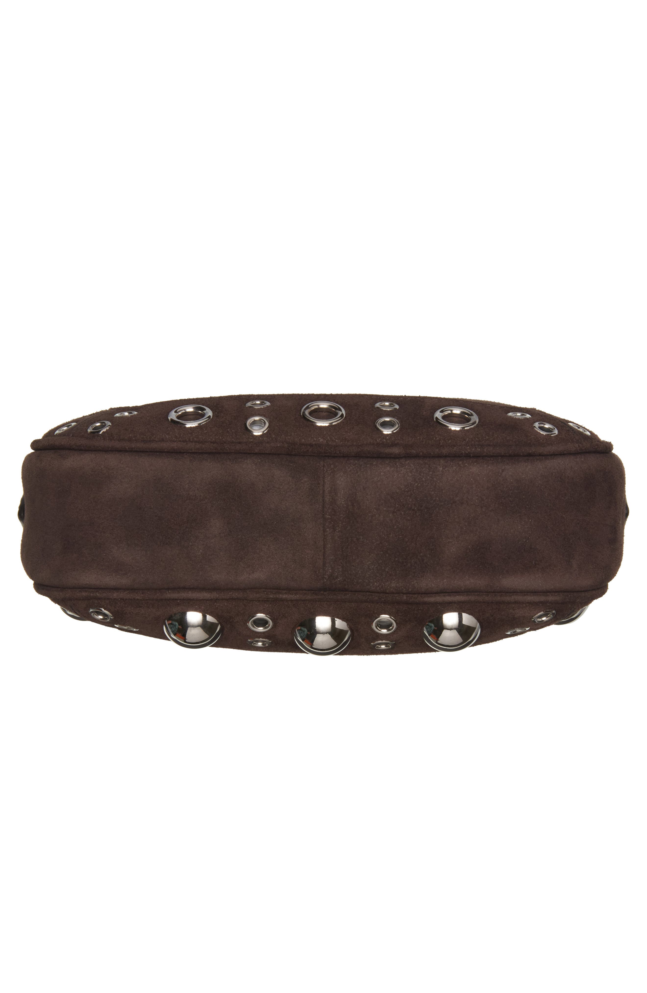 Valentino Garavani Nellcôte Studded Suede Crossbody Bag, Alternate, color, 