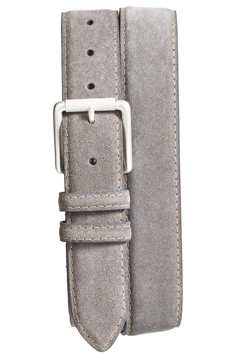 Torino Suede Belt, Alternate, color, Slate