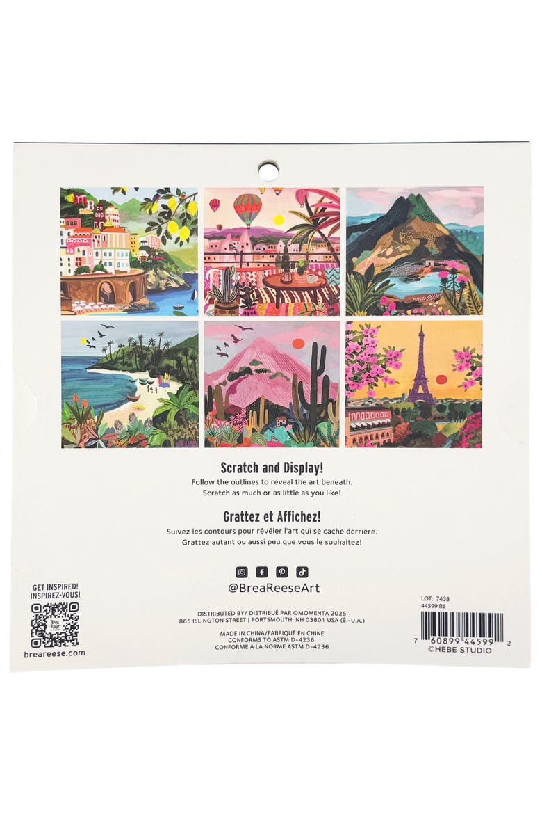 Scratch Art Paper Pad, Joyful Landscapes, Alternate, color, Multicolored