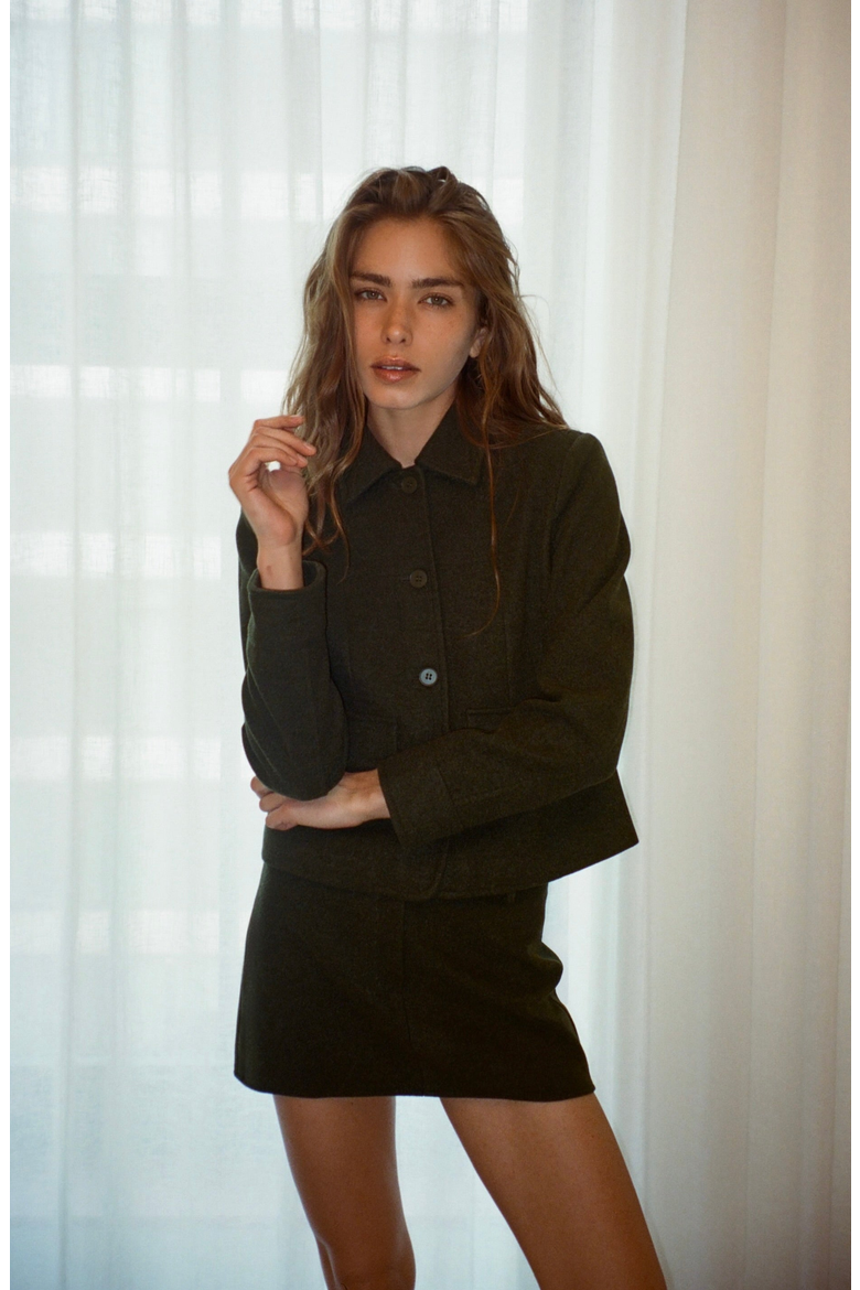 Daisy Skirt, Alternate, color, Pine