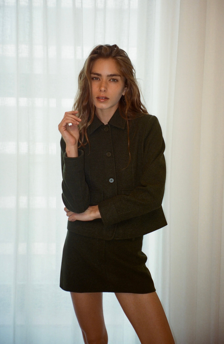 All My Love Daisy Skirt, Alternate, color, Pine