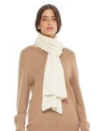 Monticelli Cashmere Pure Cashmere Plush-Ribbed Scarf