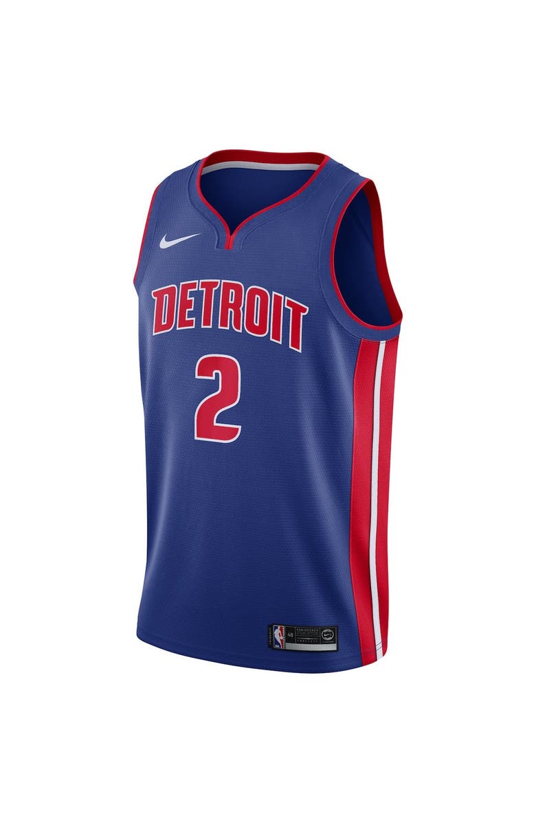 Nike Men's Nike Cade Cunningham Blue Detroit Pistons 2021 NBA Draft First Round Pick Swingman Jersey - Icon Edition, Alternate, color, 