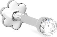 MARIA TASH Single Invisible Set Diamond Stud Earring