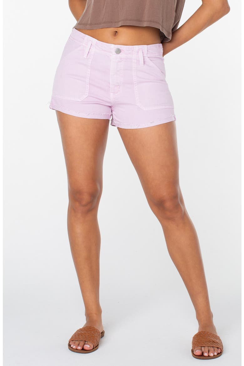 Lil Sunshine Cutoff Shorts, Main, color, ORCHID BOUQUET SOLID