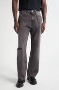 OUR LEGACY Third Cut Ripped Wide Straight Leg Jeans