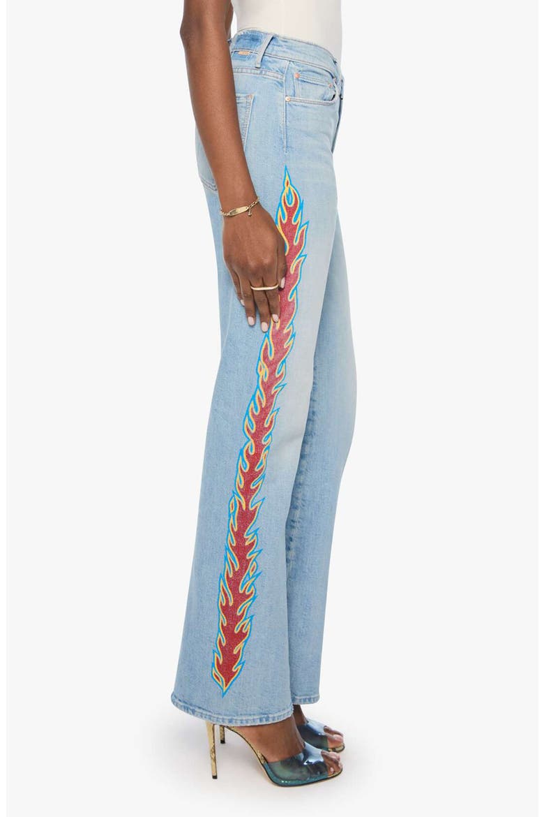 The Saloon Sneak High Rise Straight Leg Jeans, Alternate, color, BUM A SMOKE