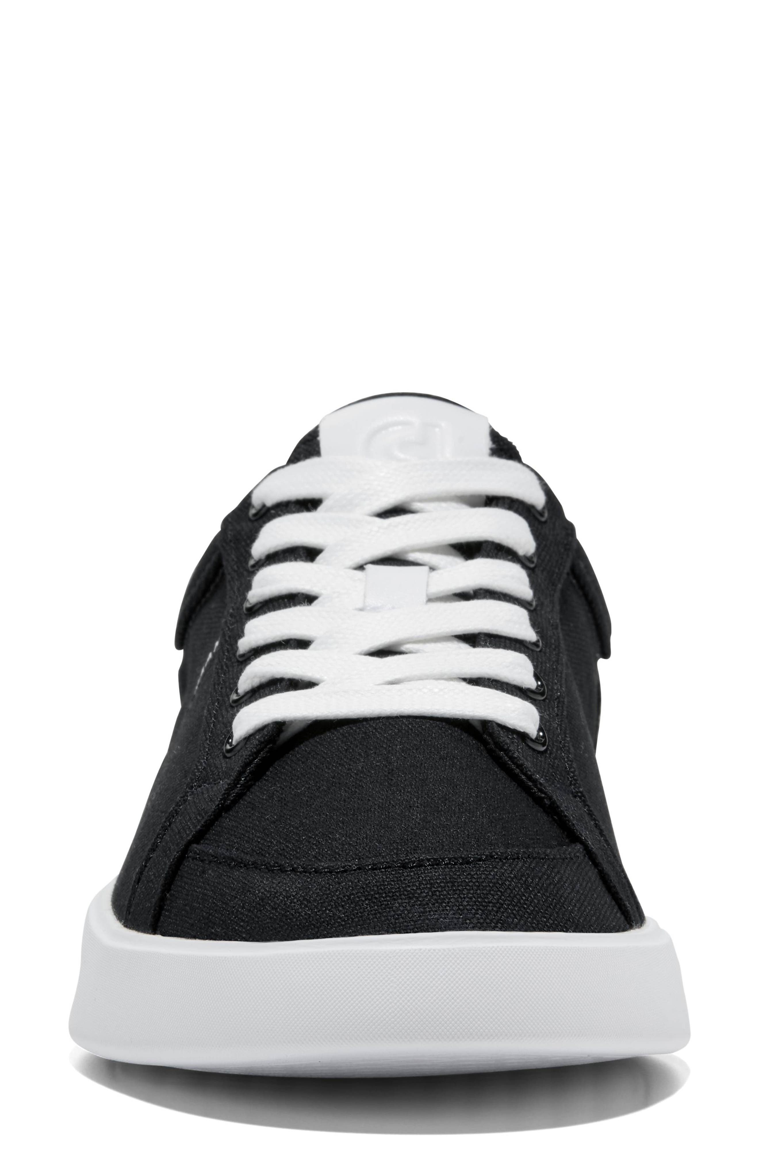 Cole Haan <p>Grand Crosscourt Drift Sneaker (Women)</p>, Alternate, color, Black Canvas/ White Leather