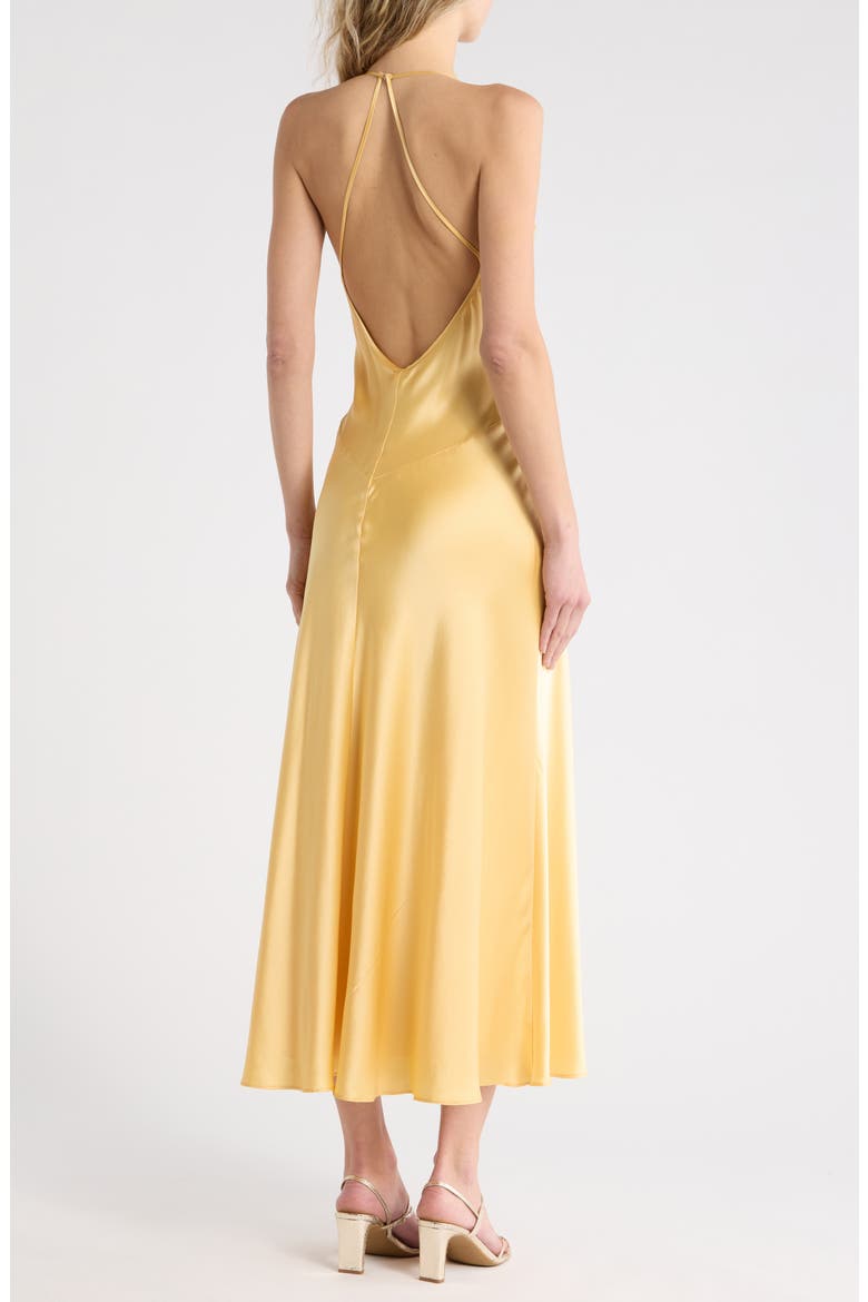 Nari Silk Maxi Dress, Alternate, color, SUNSHINE