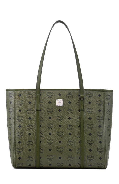 Medium Toni Top-Zip Shopper in Visetos
