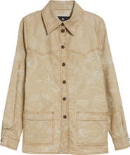 Etro Floral Denim Button-Up Shirt