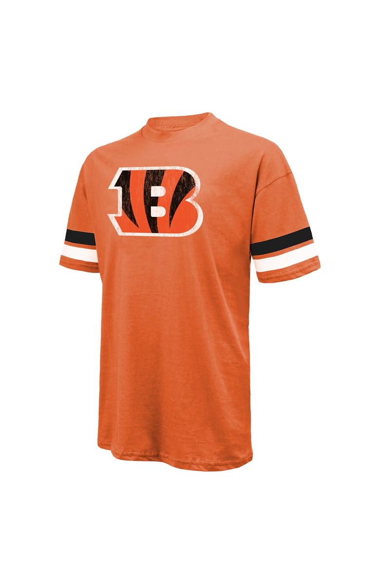 Majestic Threads Men's Majestic Threads Joe Burrow Orange Cincinnati Bengals Name & Number Oversize Fit T-Shirt, Alternate, color, Orange