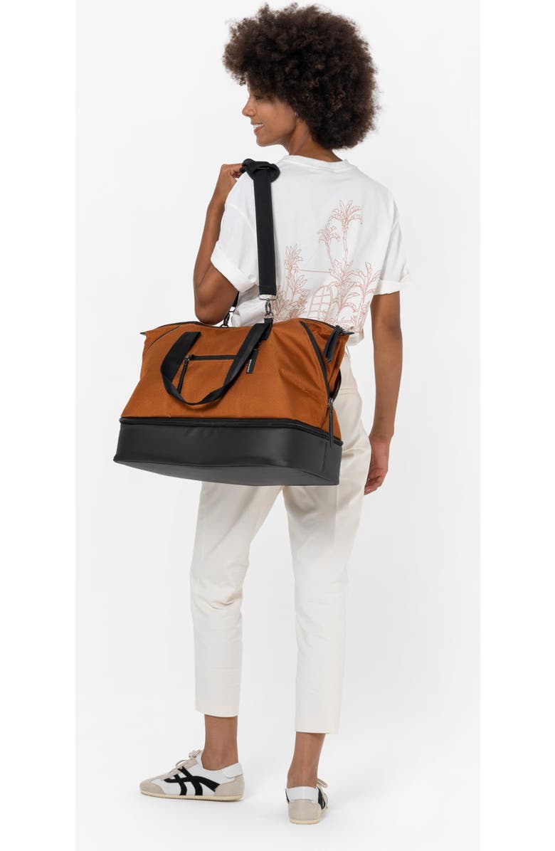 Sherpani Boston Anti Theft Travel Tote Bag with Removable Shoe Compartment, Alternate, color, Morocco