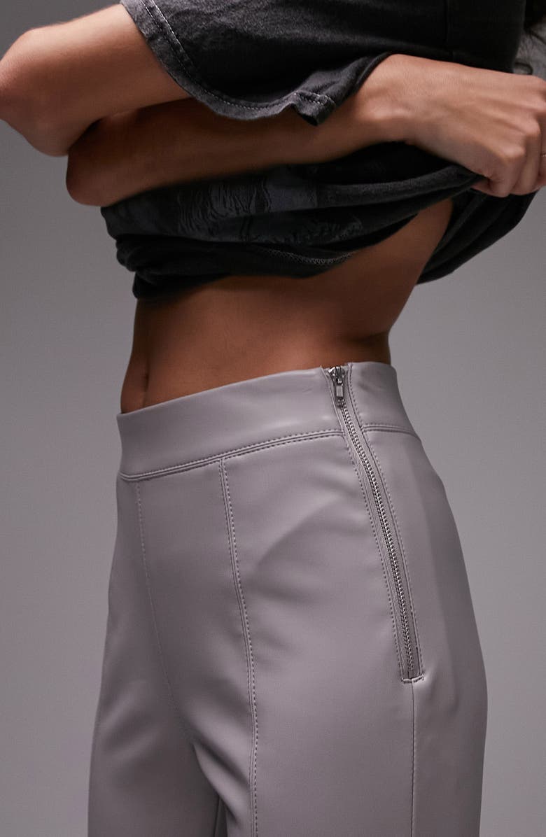 Topshop Skinny Fit Faux Leather Trousers, Alternate, color,