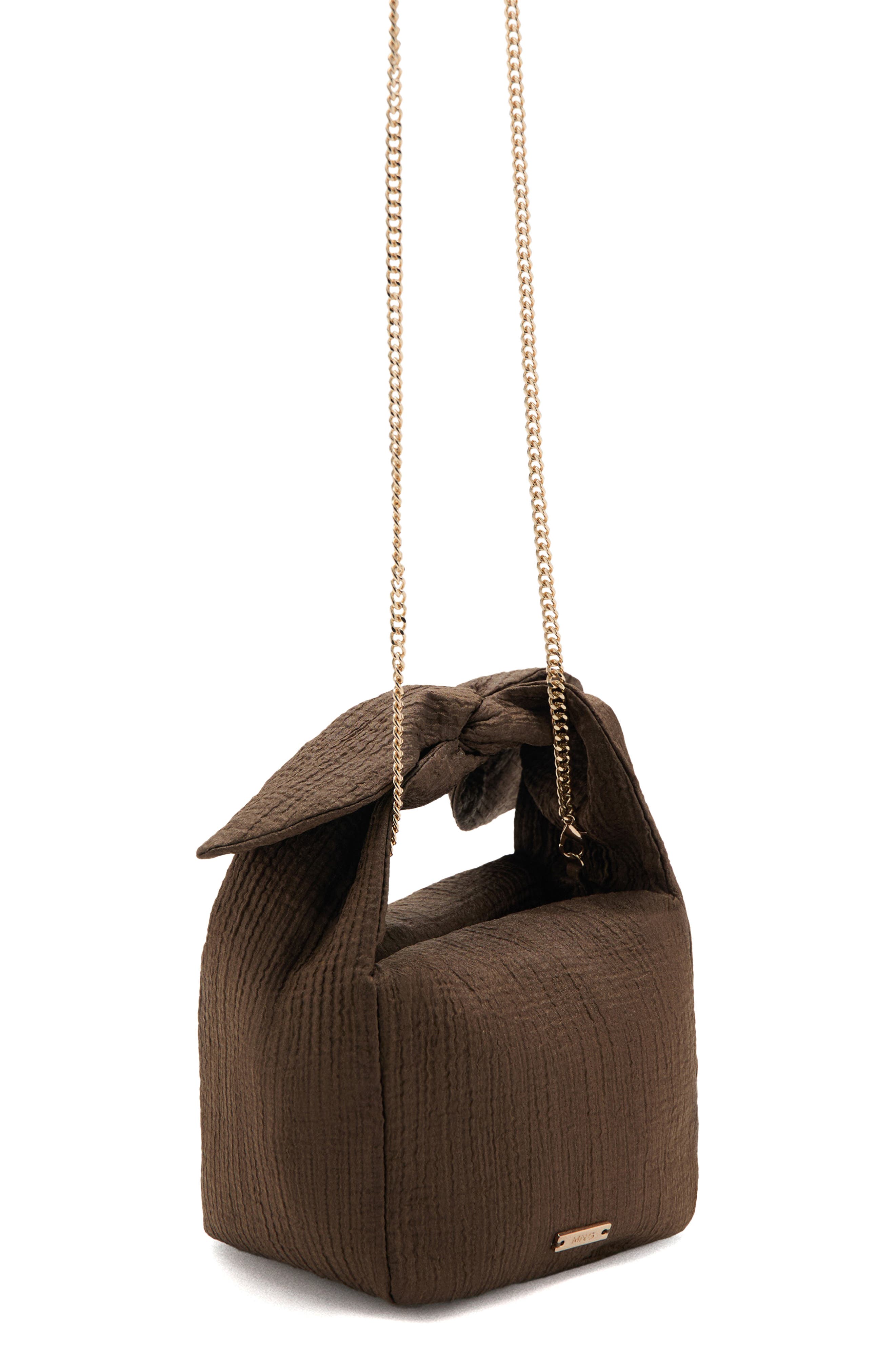 Heidi Knotted Top Handle Bag, Alternate, color, MEDIUM BROWN