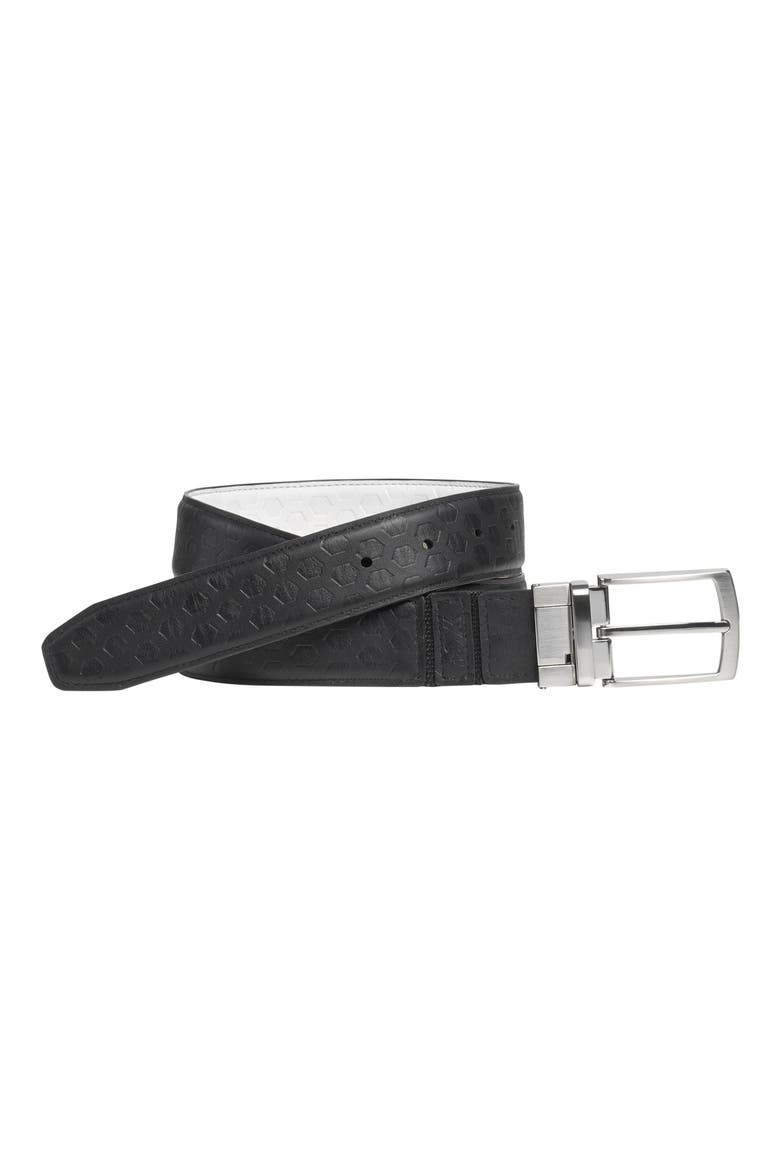 XC4 Reversible Waterproof Leather Golf Belt, Alternate, color, WHITE/BLACK