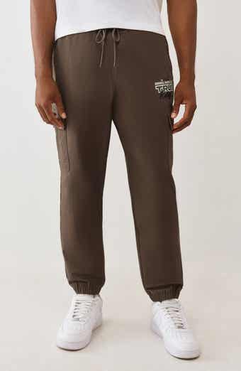 True Religion Cotton Ripstop Cargo Drawstring Joggers