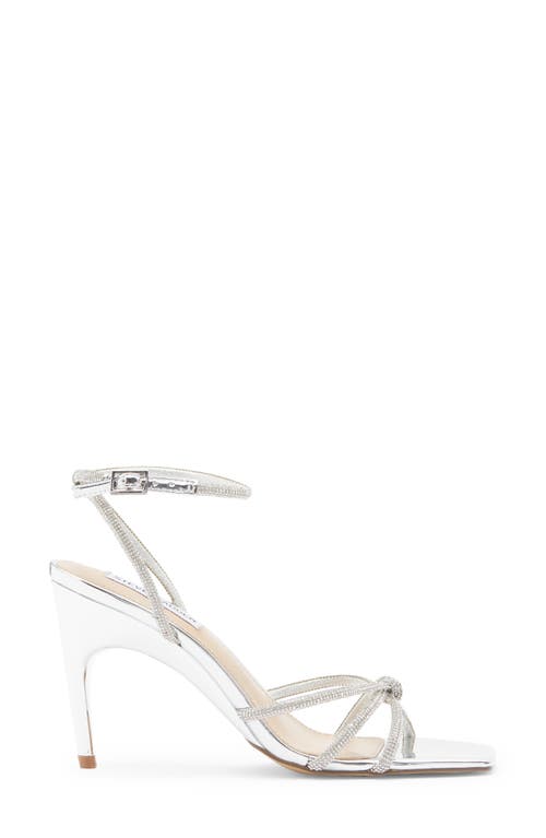 Steve Madden Libbee Rhinestone Sandal In Silver