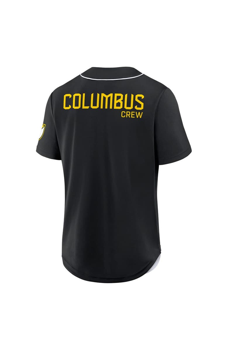 FANATICS Men's Fanatics Black Columbus Crew Injury Time Baseball Jersey, Alternate, color, 