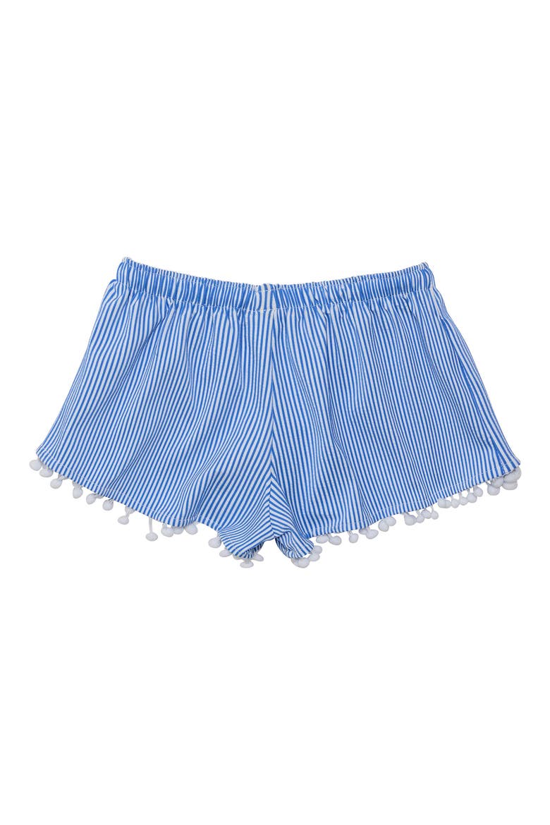 Kids' Parisian Summer Cover-Up Shorts, Alternate, color, BLUE
