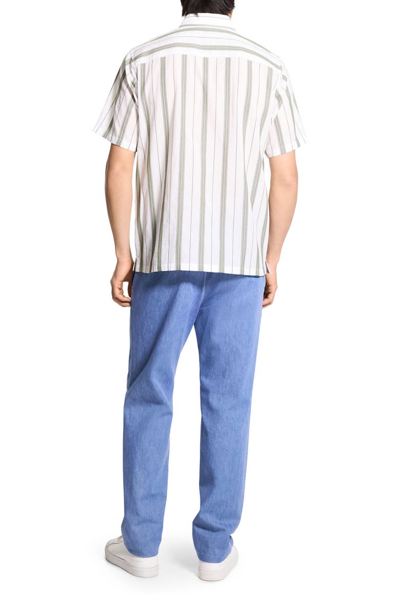 Noll Summer Dobby Short Sleeve Button-Up Shirt, Alternate, color, IVORY/ ORCHARD