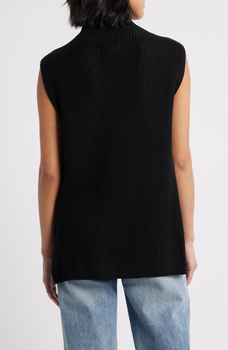 Cloth & Stone Mock Neck Sweater Vest, Alternate, color, Black