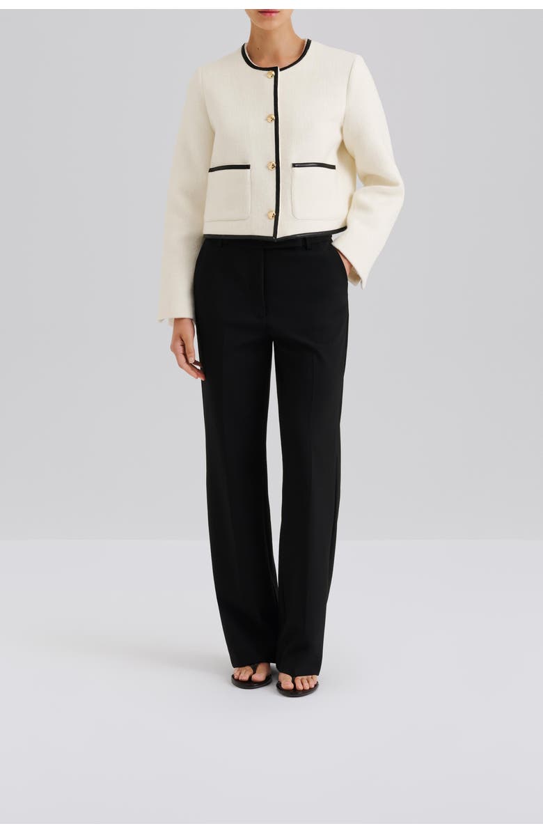 Malina Ninette Dressed Wool Jacket, Alternate, color, Vanilla