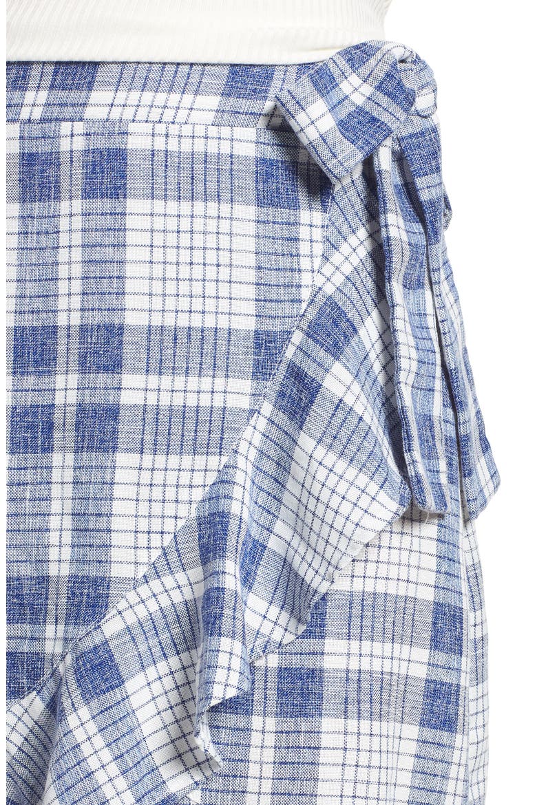 Playing Games Plaid Wrap Skirt, Alternate, color, MULTI