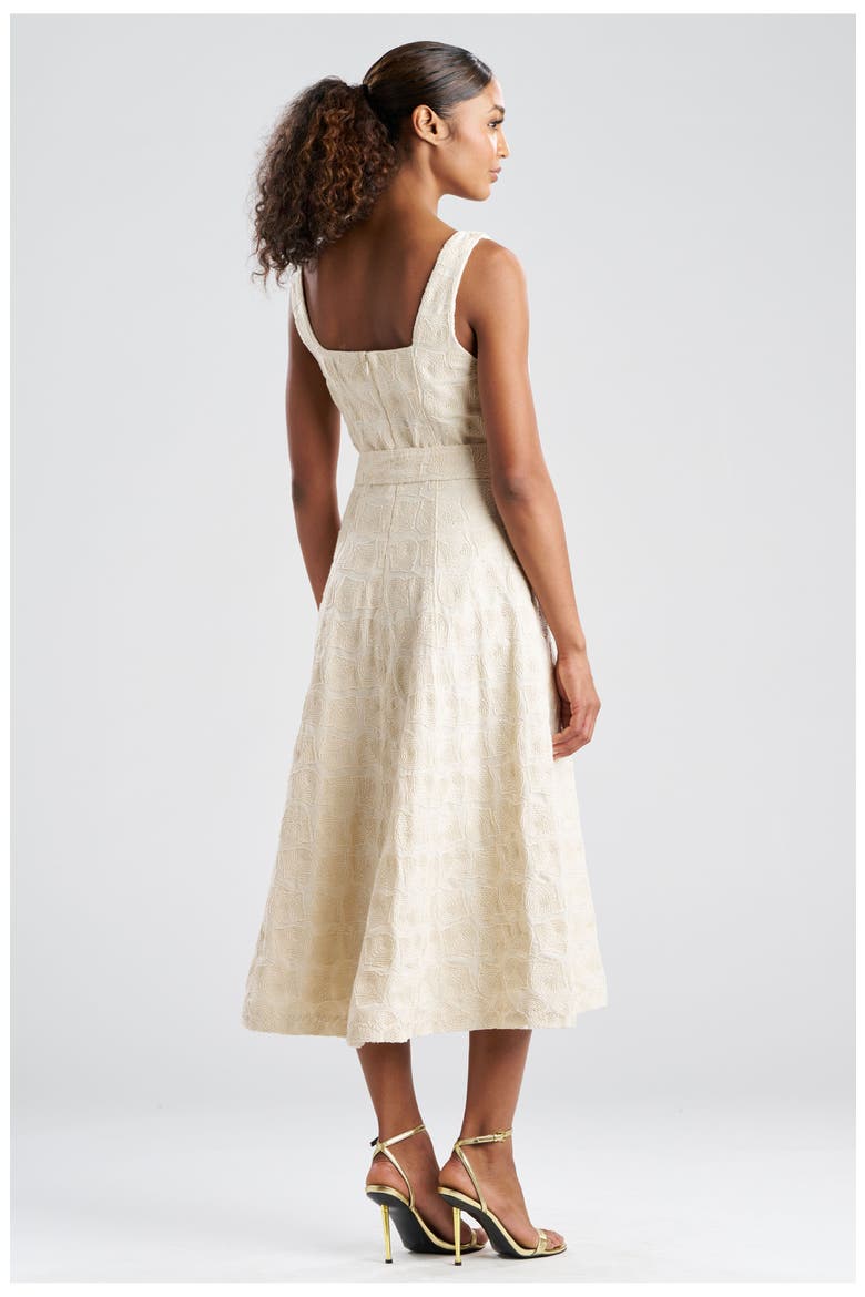 Spiral Embroidery Square Tank Dress, Alternate, color, NATURAL