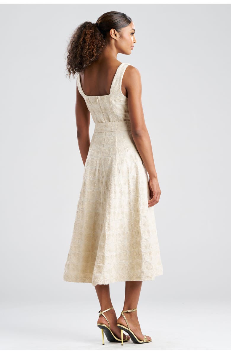 N Natori Spiral Embroidery Square Tank Dress, Alternate, color, Natural