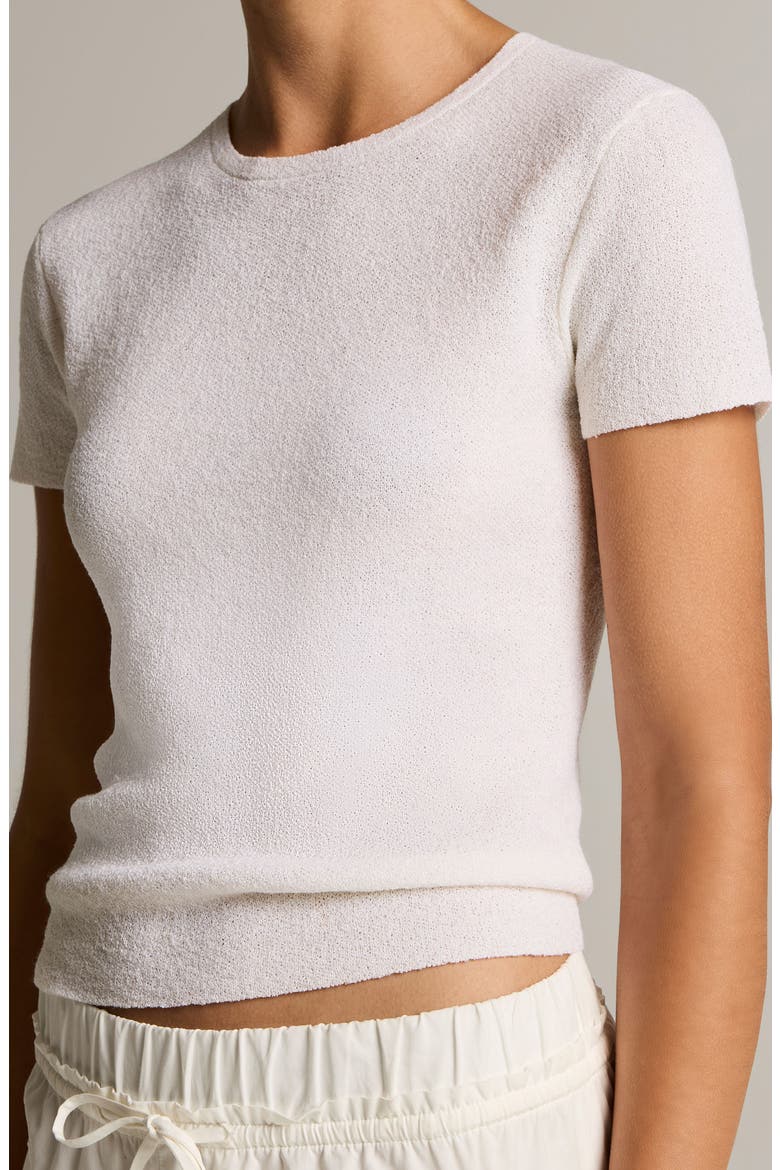 Texture Crewneck Sweater, Alternate, color, OFF WHITE