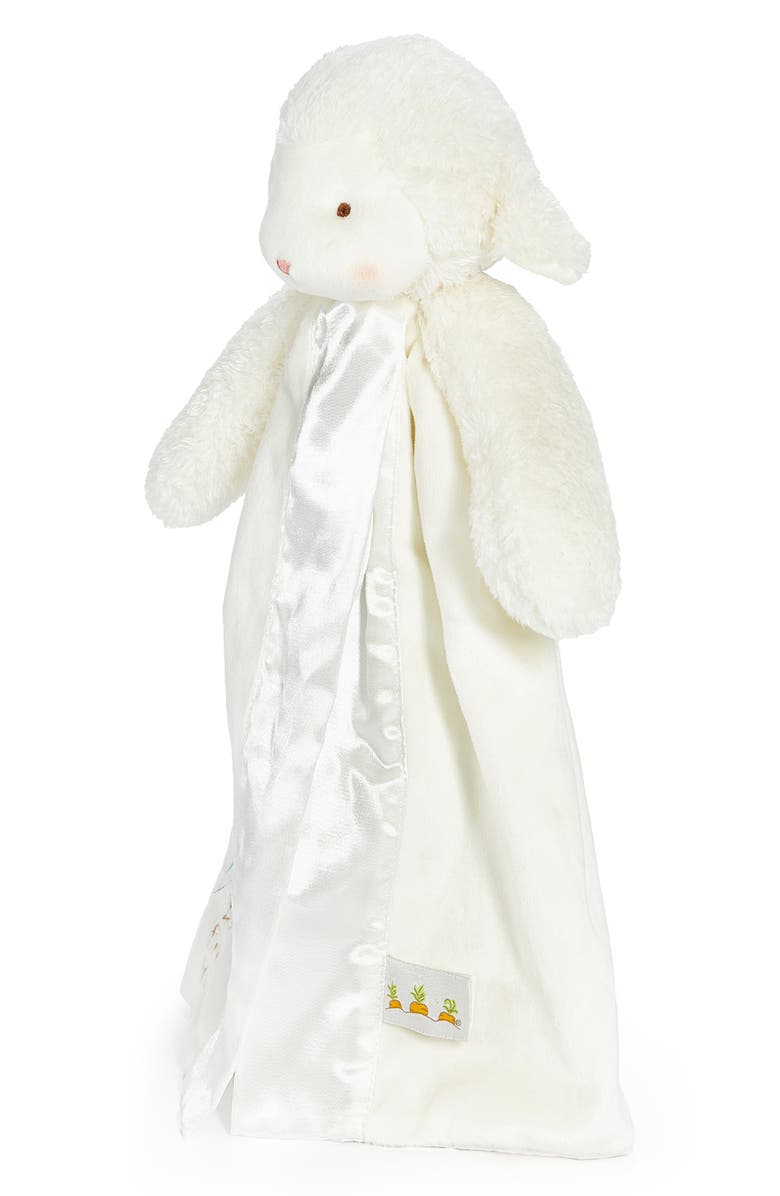 Bunnies by the Bay Kiddo the Lamb Buddy Blanket, Alternate, color, White