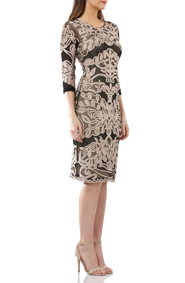 JS Collections Soutache Cocktail Dress, Alternate, color, 