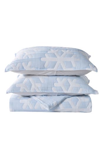 Woven & Weft Matelass Snowflake Quilt Set In Multi