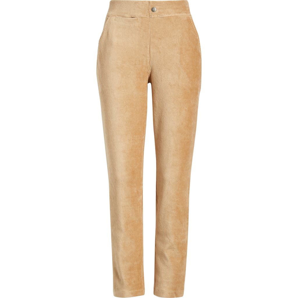 Hue High Waist Corded Knit Straight Leg Pants In Multi