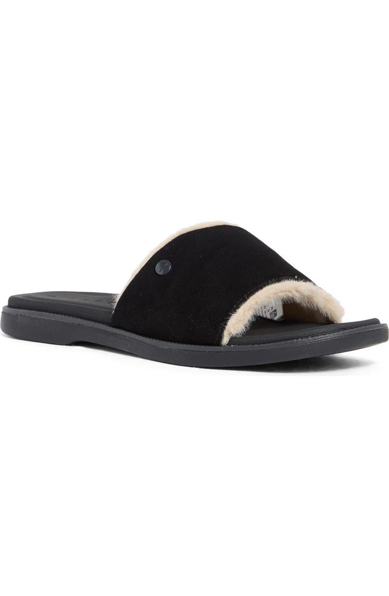 Reef Sunny Arrianah Cozy Faux Shearling Lined Slide Sandal, Main, color,