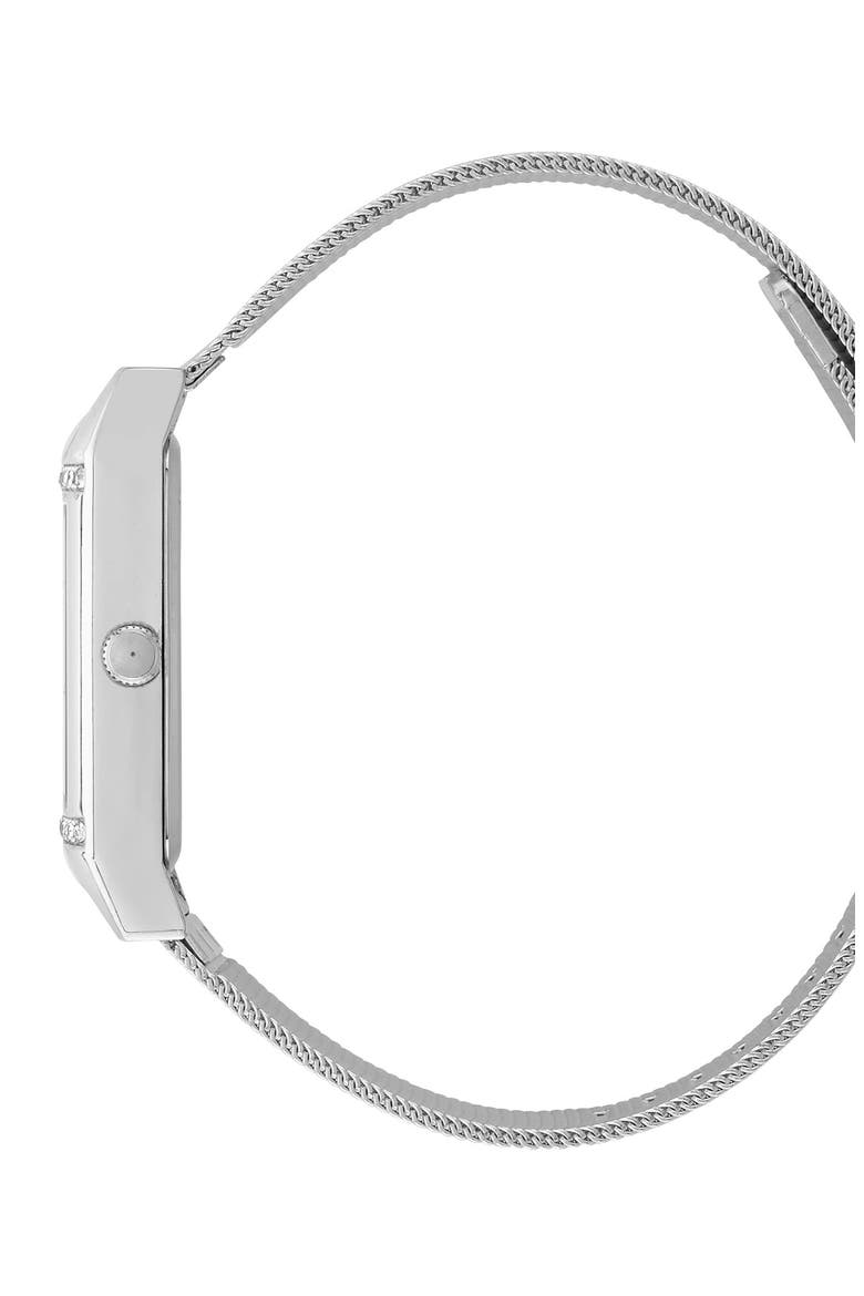 Retro Quartz Mesh Strap Bracelet Watch, 23mm, Alternate, color, SILVER