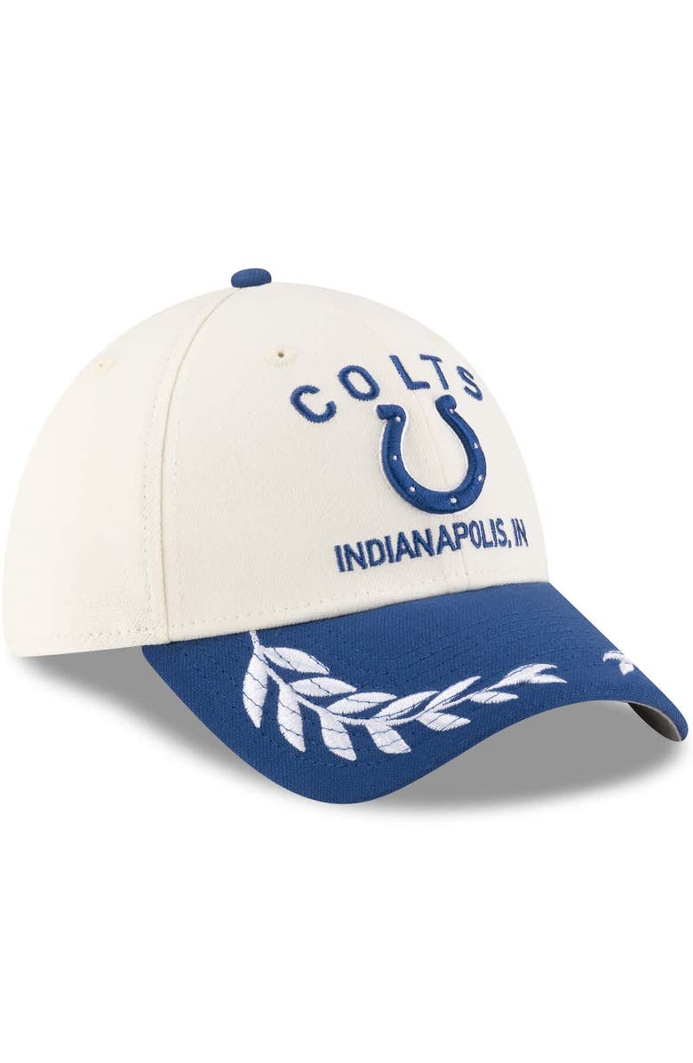 New Era Men's New Era Cream/Royal Indianapolis Colts 2025 NFL Draft 39THIRTY Flex Hat, Alternate, color, Cream