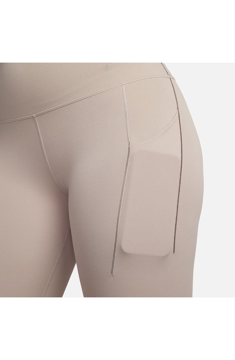 Nike Universa Medium Support High Waist 7/8 Leggings, Alternate, color, Diffused Taupe/ Black