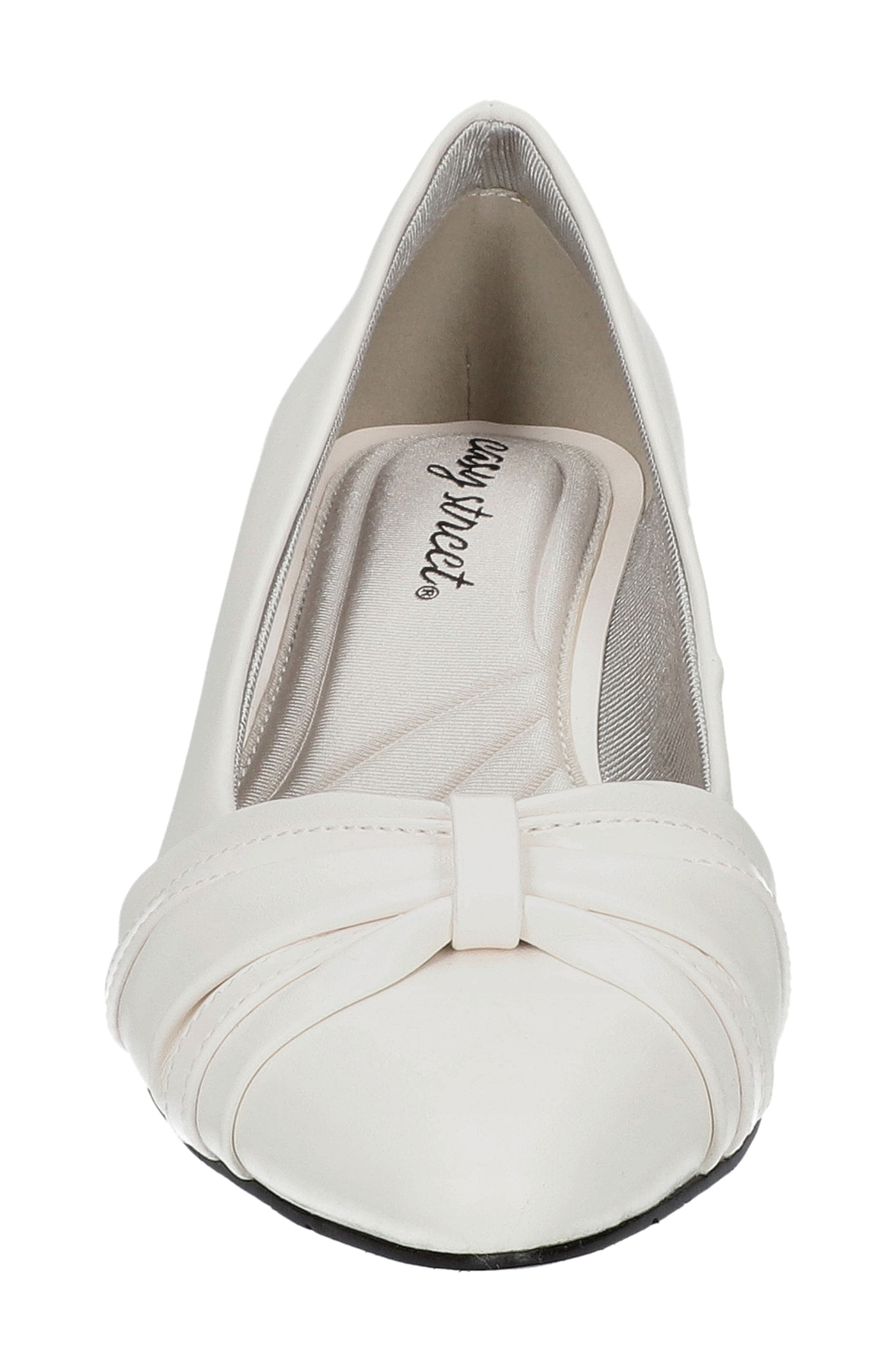 EASY STREET Millie Ruched Pump, Alternate, color, White