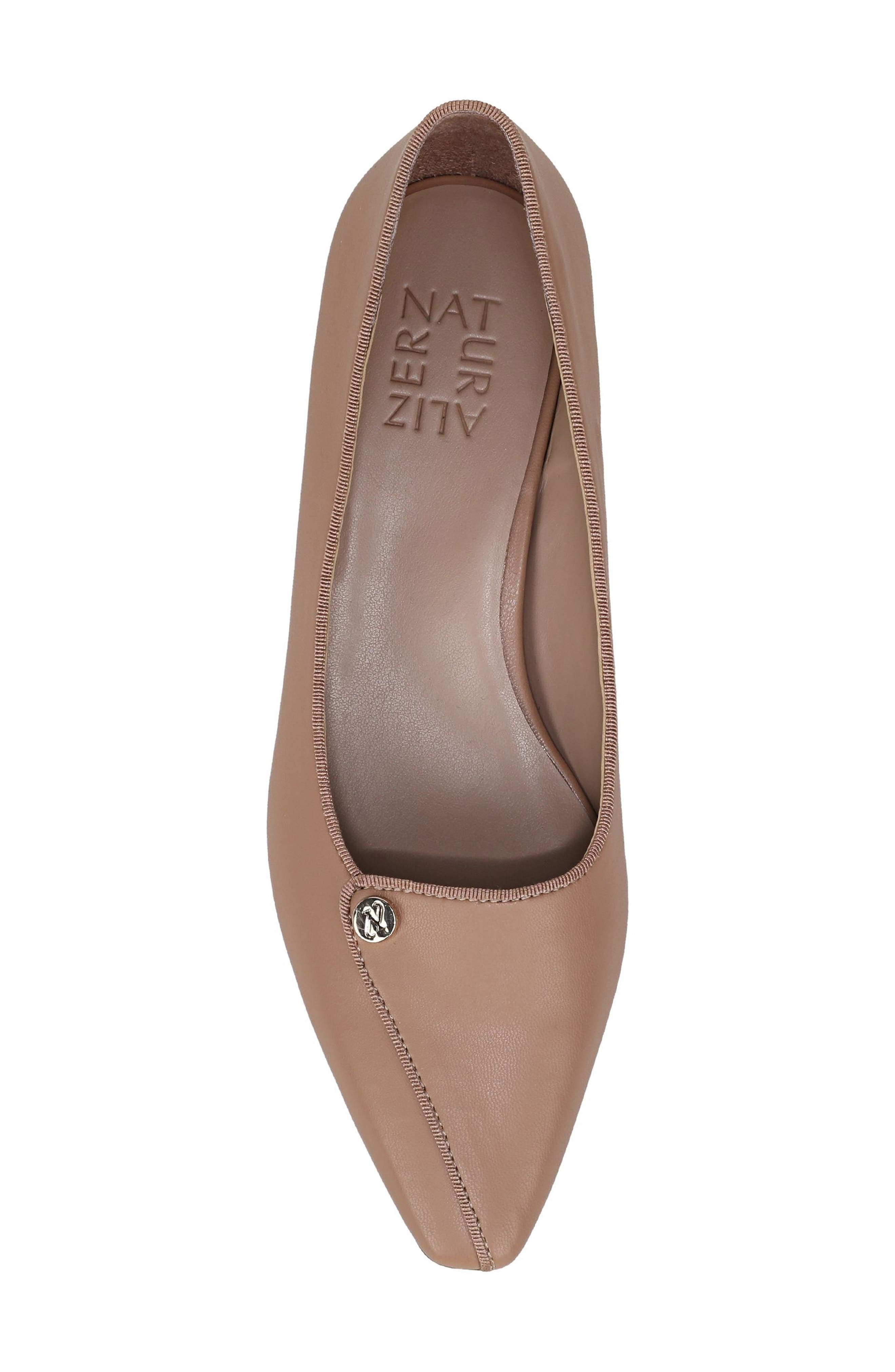 Naturalizer Georgia Pointed Toe Pump, Alternate, color, Taupe Faux Leather